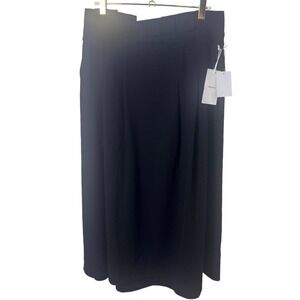 Nordstrom Paper Bag Waist Pleated Midi Skirt NWT Sz M